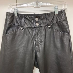 Danier Black Leather Pants Like New! Sz 2